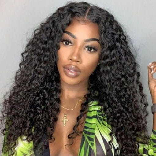 12A 22Inch Kinky Curly Wigs Deep Curly Human Hair Wigs 13X4 Lace Frontal Wigs MI1603980