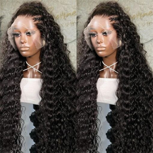 12A Deep Wave Lace Frontal Wig Brazilian Wet And Wavy 13X4 MI1604388