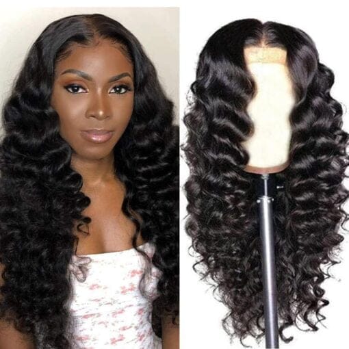 13X4 Lace Front Wigs Human Hair Loose Deep Wave Lace Frontal MI1605040