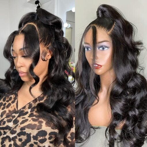 13X6 Body Wave Human Hair Lace Front Wig With Baby Hair MI1603598