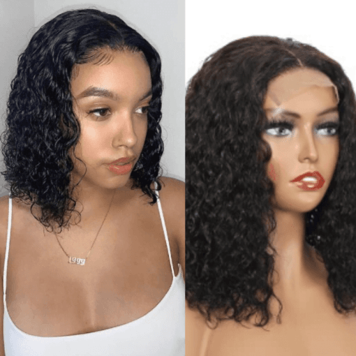 14 Inch Curly Wig Lace Front Wig Is Made Up Front Lace And MI1603484