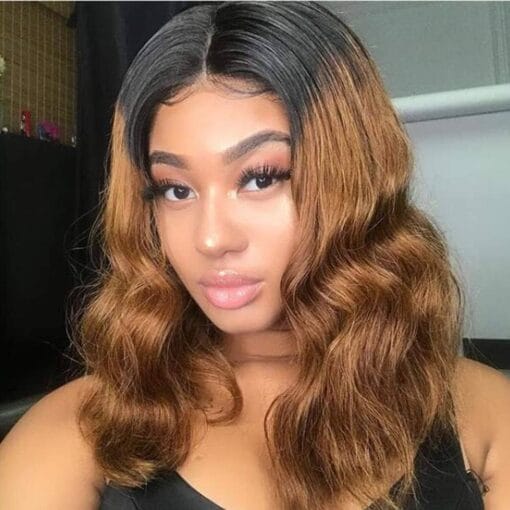 #1Bt30 Two Tone Color Brazilian Lace Front Wigs MI1611700