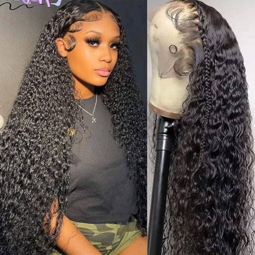 20 Inch Water Wave Lace Front Wigs Human Hair MI1605527