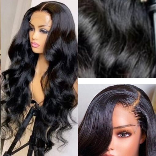 24 Inch Body Wave Wig Black Long MI1603515