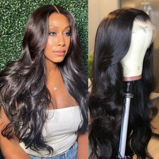 26 Inch Body Wave 13×4 Lace Front Wigs Human Hair Pre MI1603823