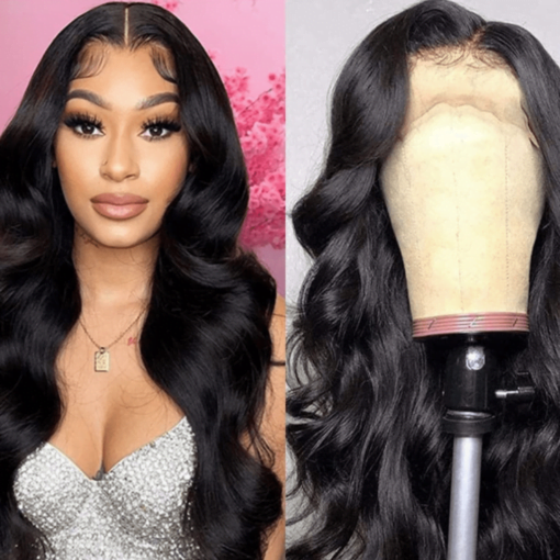 26 Inch Body Wave Wig Black Long MI1603821