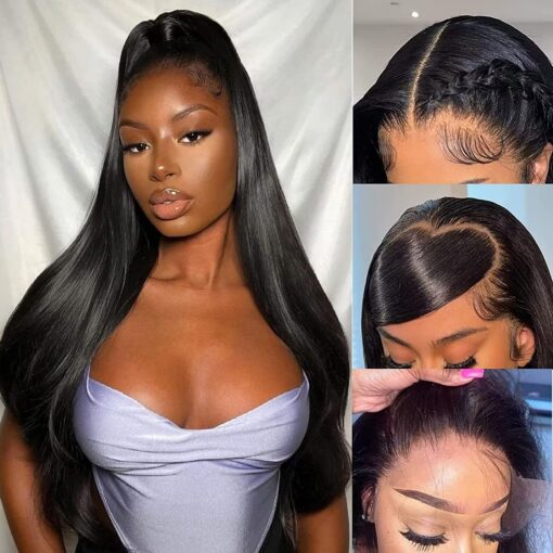 26 Inch Hd Lace Front Wigs Human Hair 13X4 Straight Hd MI1604495