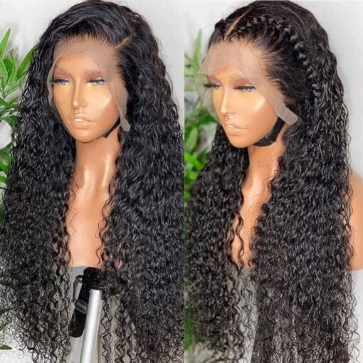 26 Inch Kinky Curly 360 Lace Frontal Wig Natural Black Full Lace 360 Lace Front Wigs Human Hair For Women Black Women Brazilian Virgin Human Hair Wigs Pre MI1605324