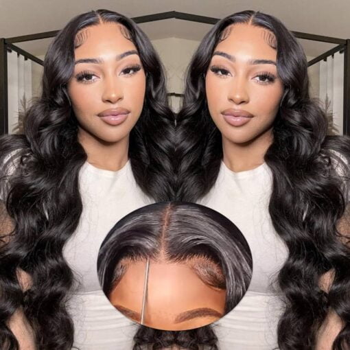 26 Inch Wear And Go Glueless Wigs Human Hair Pre Plucked Pre Cut Body Wave Wigs For Women Women 5X5 Hd Lace Closure Wigs Human Hair 180% Density 3 Seconds MI1603829