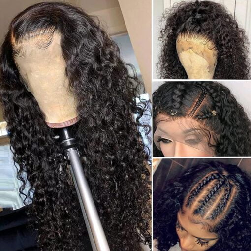 26Inch Deep Wave 13X4 Lace Front Wigs Human Hair Pre Plucked MI1603826