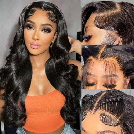 28 Inch 13X4 Hd Lace Front Wigs Human Hair Body Wave Lace MI1605674