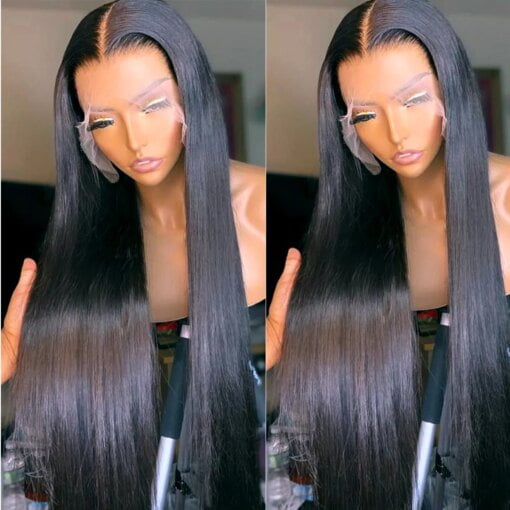 28 Inch 360 Lace Frontal Straight Human Hair Wig 13X4 MI1602514