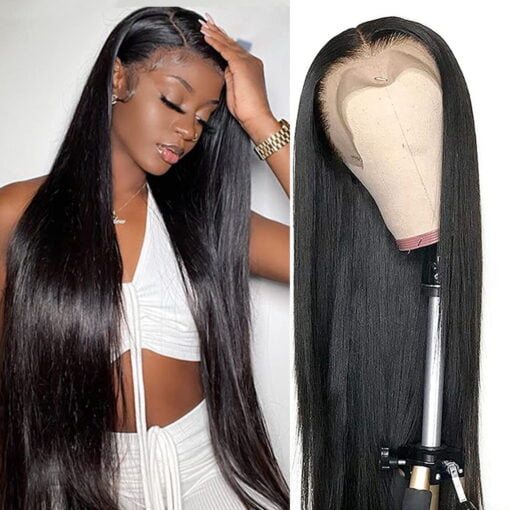 28Inch Lace Front Wigs Human Hair Straight Human Hair 13X4 MI1602504