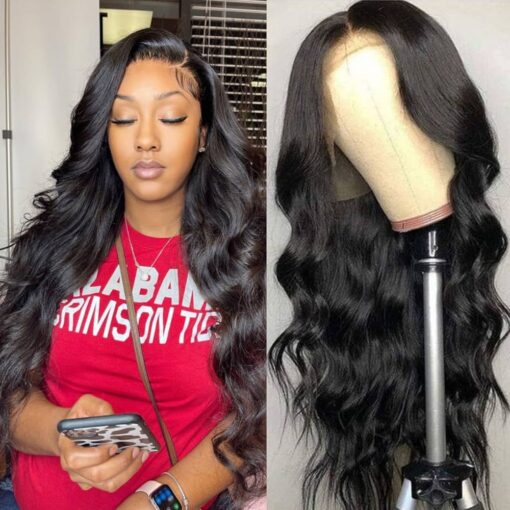 30 Inch Body Wave Lace Front Wigs Human Hair Wigs For Women Women Glueless 13X4 Lace Frontal Wigs Pre Plucked With Baby Hair 180% Density Brazilian Hair MI1604959