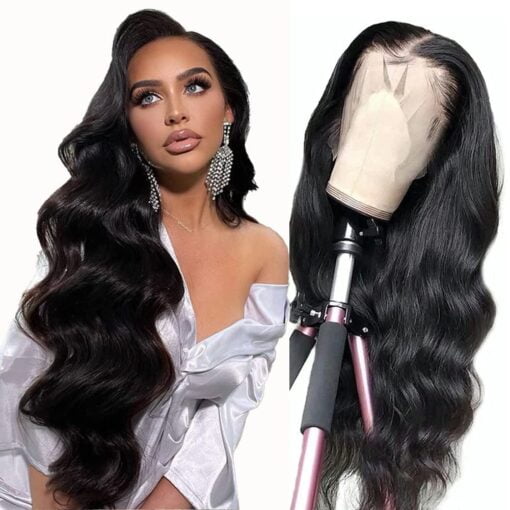 30 Inch Lace Front Wig Human Hair 13X4 Body Wave Hd MI1606420