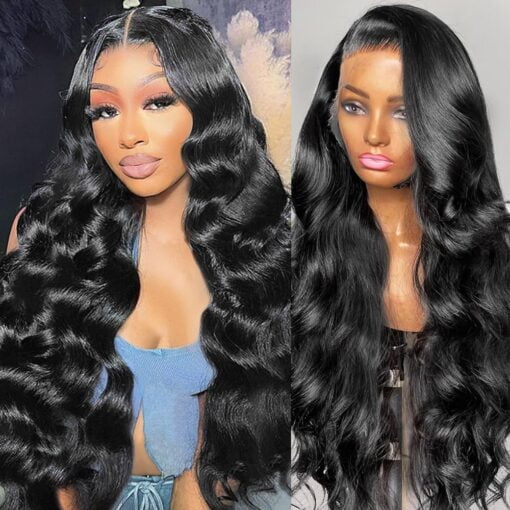 30 Inch Lace Front Wigs Human Hair 13X4 Body Wave Lace Frontal Wigs Human Hair For Women Women 180% Density Hd Transparent Glueless Virgin Human Lace Front MI1603439