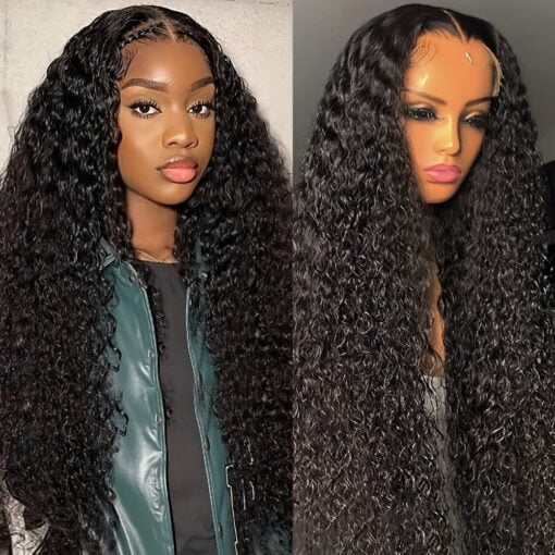 30 Inch Loose Deep Wave Lace Front Wig Pre Plucked Human Hair Wig For Women Women Human Hair Closure Wig Wet And Wavy Frontal Wig 250% 136 MI1602376