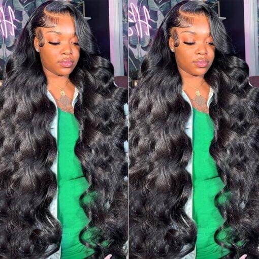 32 Inch Human Hair Wigs For Women Black Women 13X4 Lace Wigs Body Wave Lace Front Wigs Human Hair Hd Lace Frontal Wigs Human Hair 180% Density Pre Plucked MI1603808