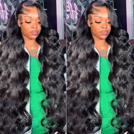 32 Inch Human Hair Wigs For Women Black Women 13X4 Lace Wigs Body Wave Lace Front Wigs Human Hair Hd Lace Frontal Wigs Human Hair 180% Density Pre Plucked MI1608980