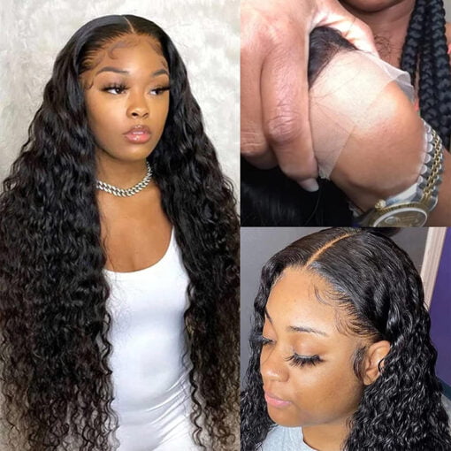 34 Inch Loose Deep Wave Hd Frontal Wigs For Women Women Curly MI1606113