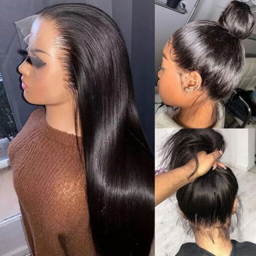 360 Full Lace Frontal Wig Brazilian Bone Straight 13X4 MI1611928