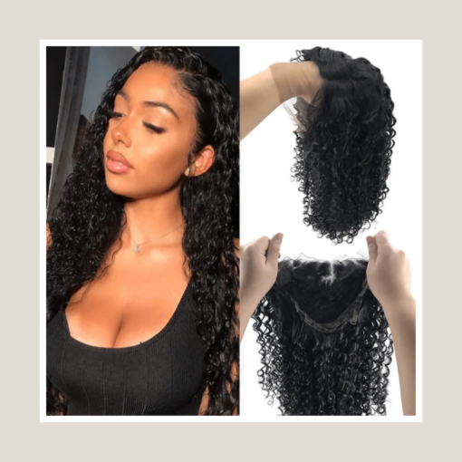 360 Lace Front Human Hair Wigs, 150% Density, Curly, Virgin Hair Lace Frontal Wigs, Full Lace Wigs, Baby Hairs. MI1602147