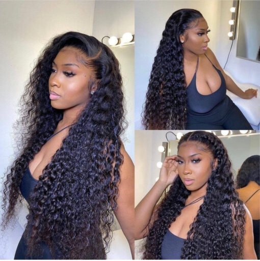 4X4 Deep Wave Lace Closure Wig MI1604032