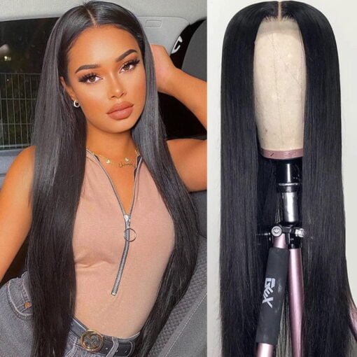 4X4 Lace Closure Straight Wig Human Hair Beauhair Lace Front MI1610670