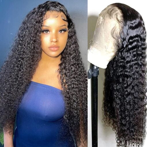 5X5 Lace Front Wigs, Water Wave Human Natural Hairs, 180 MI1603721