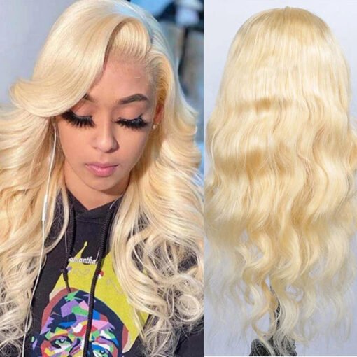 613 Blonde Malaysian Body Wave Virgin Human Hair, 13X4 Hd MI1610340