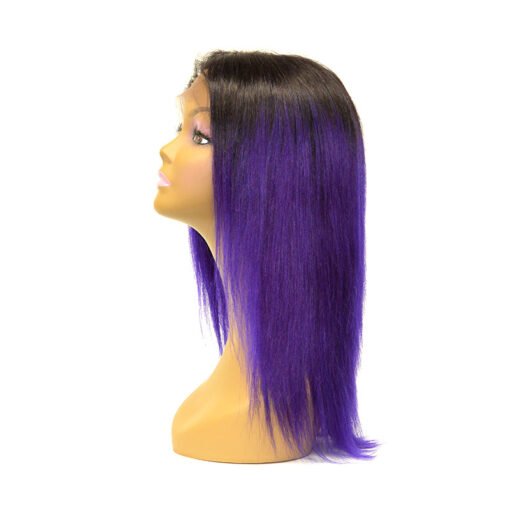 9A Grade Straight Lace Frontal Wig 1B/Purple MI1610530