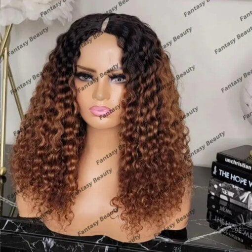 Adjustable Ombre Caramel Brown Afo Kinky Curly Butta Lace MI1602492