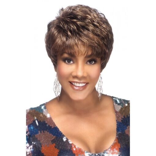 African American Women Wig Short Synthetic Hair | Amy V MI1603095