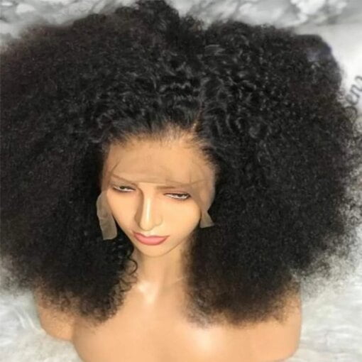 Afro Kinky Curly Lace Front Wig Human Hair 12 36 Inches MI1602231