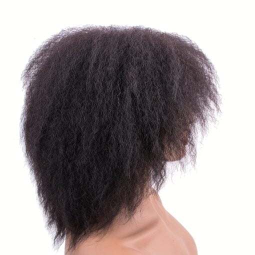 Afro Kinky Straight Human Hair Non Lace Front Wigs Human MI1604250