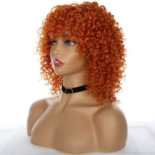 Afro Wig Women'S Curly Ginger Red Wigs For Women Women Natural MI1610635