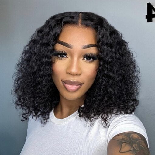 Airy Cap Wear Go Glueless Wig Curly And Water Wave Bob Wig MI1606079