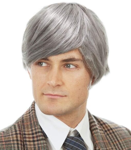 Amazon.Com: Allaura Old Man Wig Grey Wig Silver Wig Grandpa MI1608065