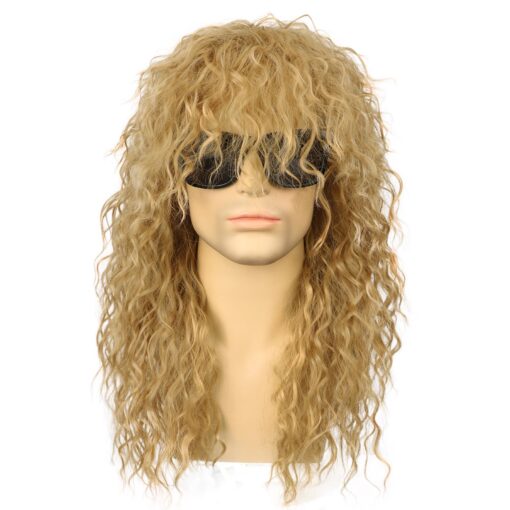 Amazon.Com: Wallden Hair Blonde 80S Wigs For Women Men And Women MI1605886