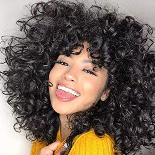 Andromeda Short Curly Wigs For Women Black Women Soft Curly Wig MI1604941