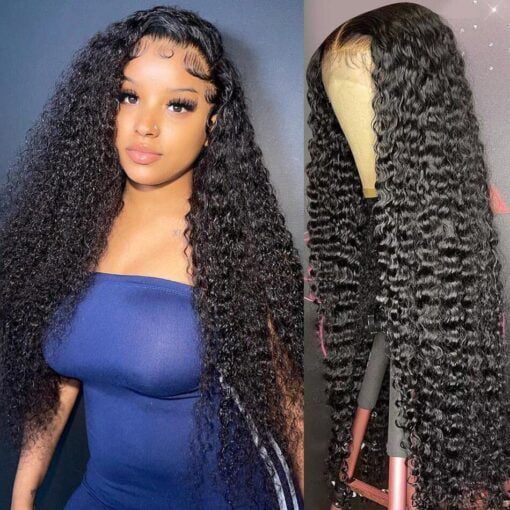 Angelbella Dd Diamond Hair 13X4 Hd Lace Frontal Deep Wave MI1602908