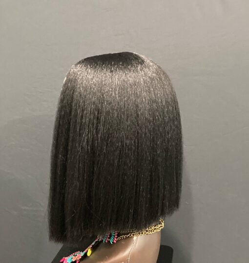 Angled Cut Kinky Straight Bob Wig MI1605207