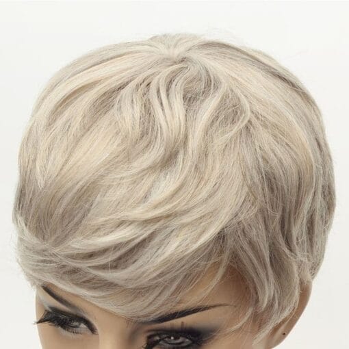 Ash Blonde & Grey : Two Toned Short Synthetic Women'S Wig MI1611898