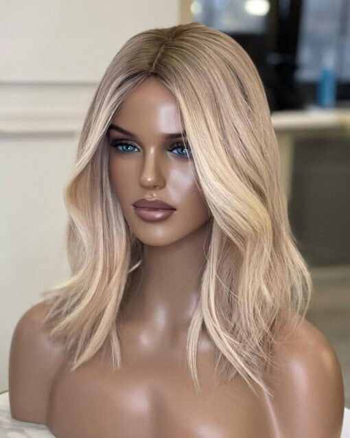 Ash Honey Blonde Lace Front 360 Real Natural Glueless Human MI1605459