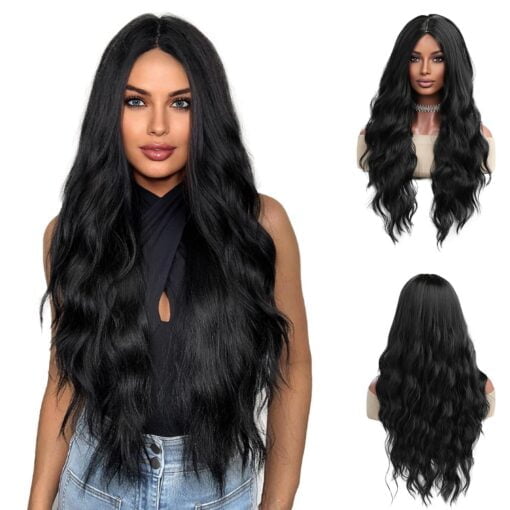 Atrendhairs Long Black Wigs For Women Women Natural MI1606028