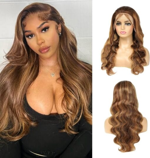 Auroo 23.5 Inch Large Cap Size Lace Front Wigs MI1603568