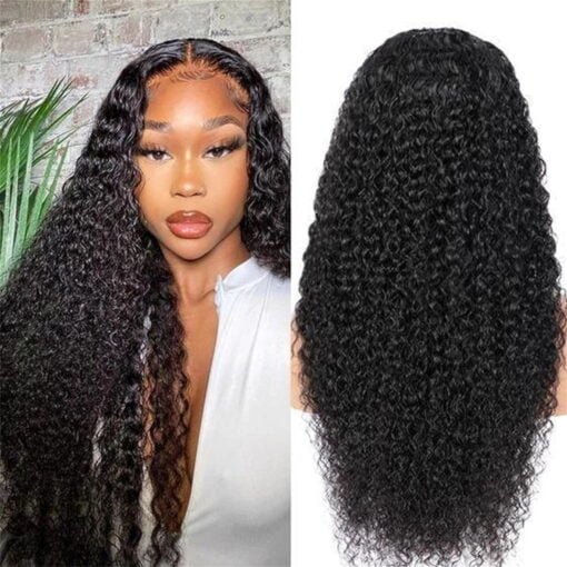 Beauhair Human Hair Lace Wigs 13×4 Kinky Curly Transparent MI1603312