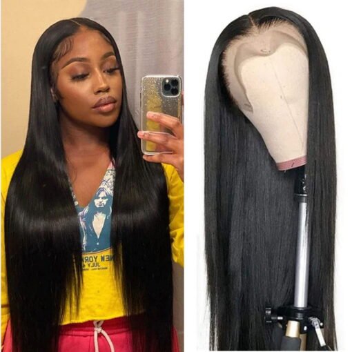 Beauhair T Part Lace Wig Human Hair Straight Lace Front Wigs MI1604434