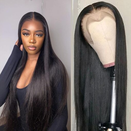 Bfary Straight 13X4 Frontal Lace Front Wigs Human Hair MI1610923