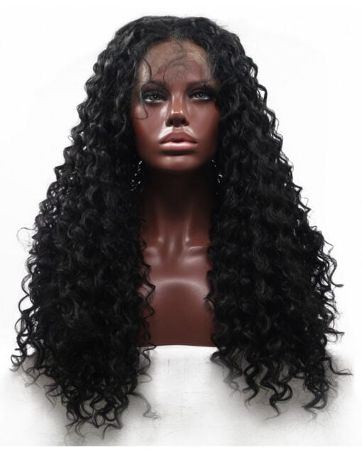 Black Curly Long African American Wig Super X Studio MI1604944